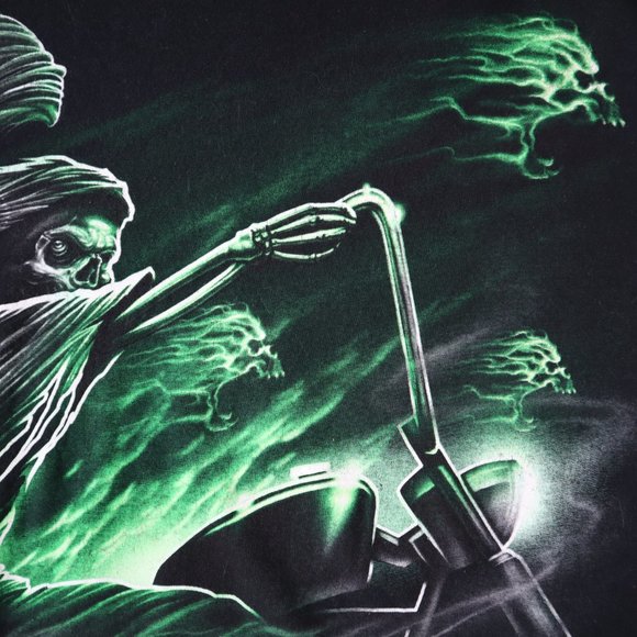 Grim Reaper Death Metal Art T Shirt, Size Large - Picture 7 of 12